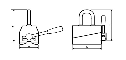 杭州力帥 LM1手動永磁起重器結(jié)構(gòu)圖