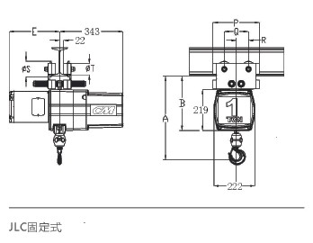 美國科美 JLC 電動環(huán)鏈葫蘆結(jié)構(gòu)圖