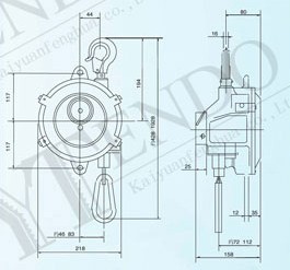 北京開源 ENDO-30型彈簧平衡器結(jié)構(gòu)圖