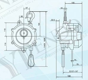北京開源 ENDO-80型彈簧平衡器結構圖