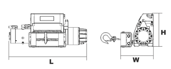 臺灣小金剛 DW-10000i車用電動(dòng)絞盤結(jié)構(gòu)圖