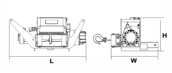 臺灣小金剛 DW-12000iM車用電動絞盤結構圖