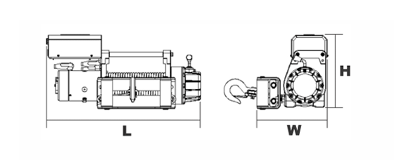 臺(tái)灣小金剛 DW-8000車用電動(dòng)絞盤結(jié)構(gòu)圖